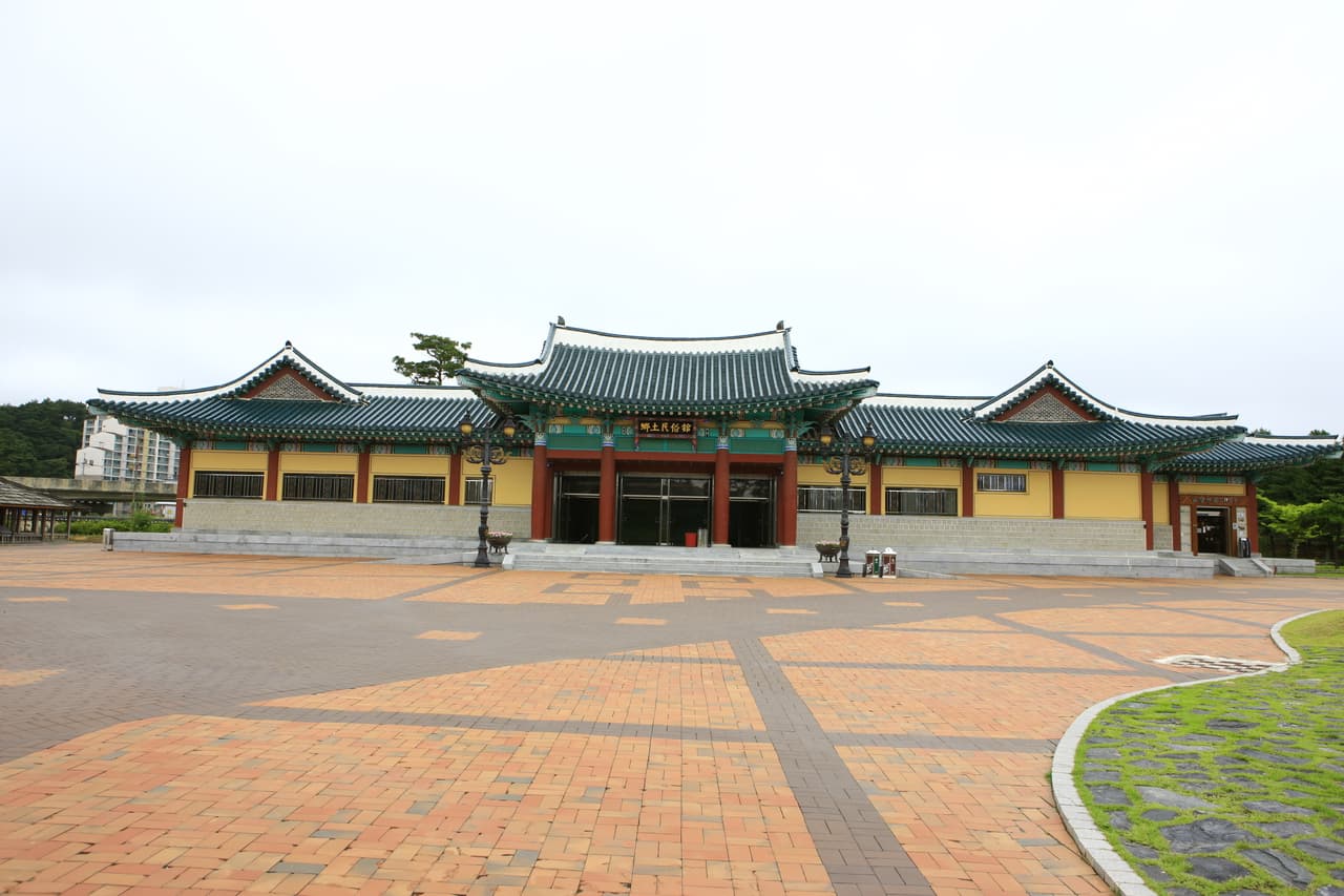 The green-tiled halls of Ojukheon, a historic site in Gangneung