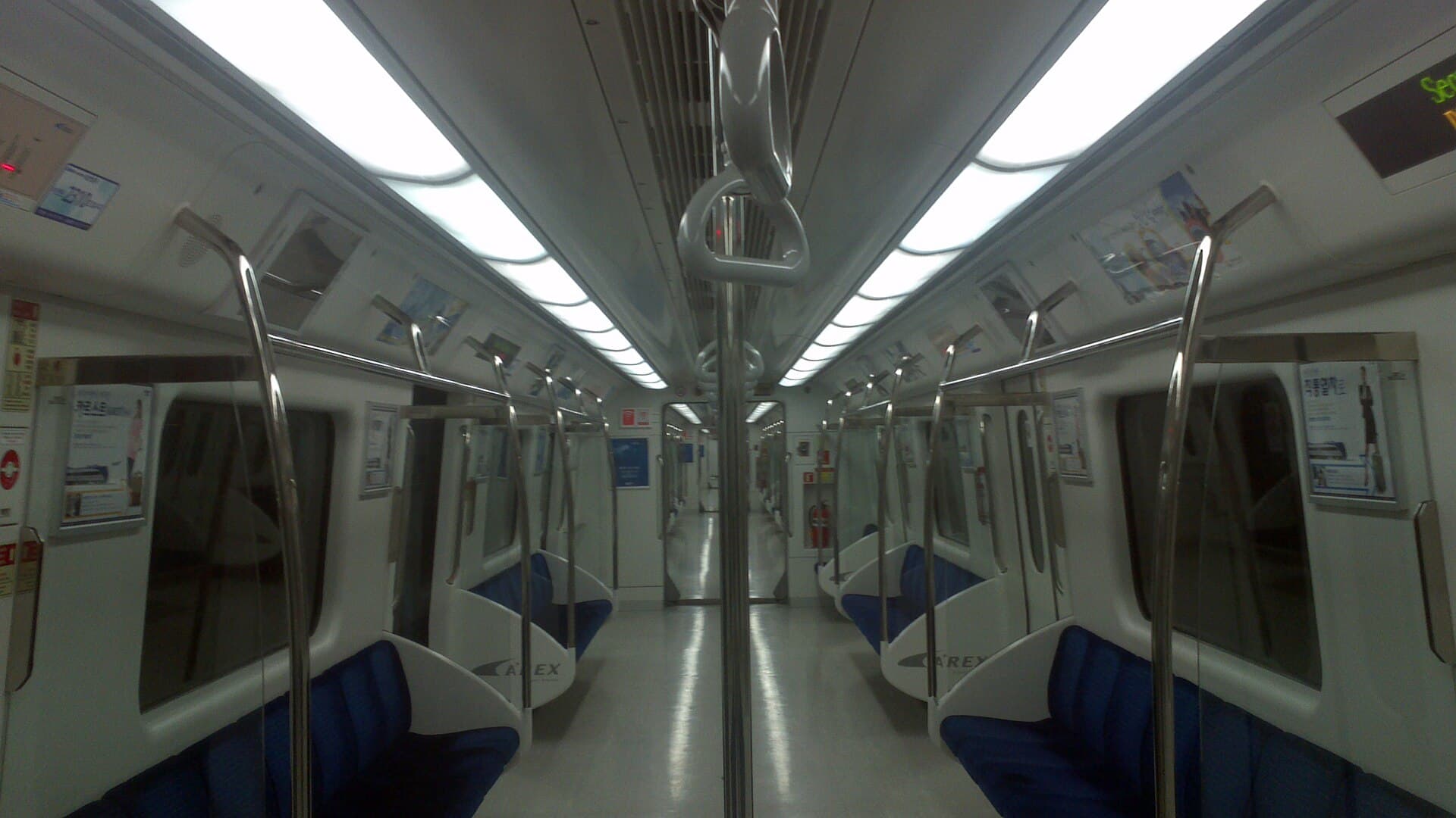 An AREX Airport Railroad train at a platform